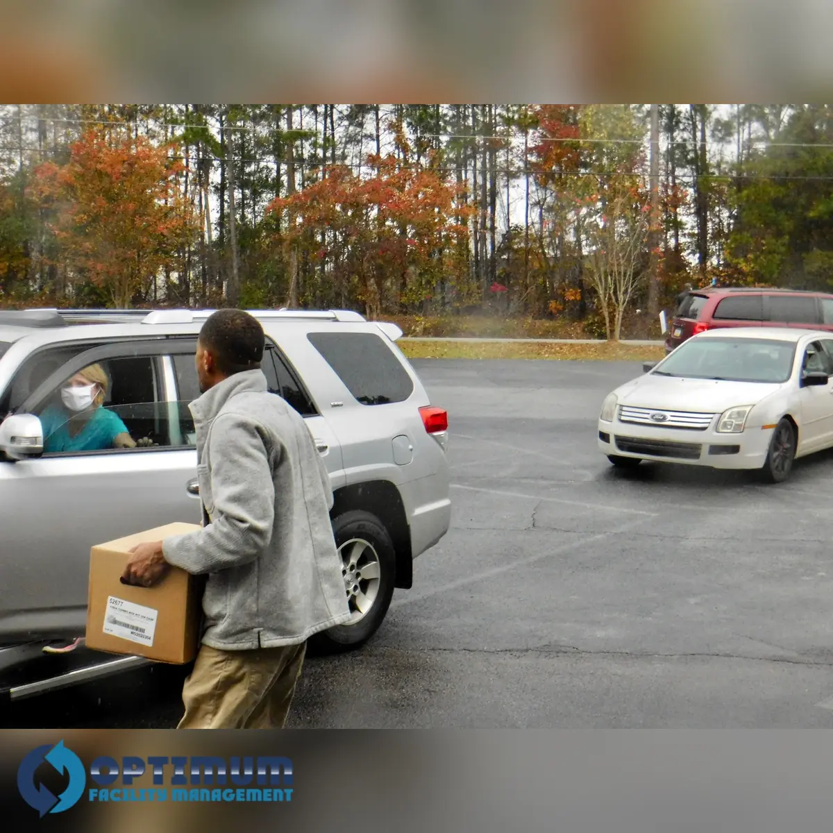 Drive-through food distribution