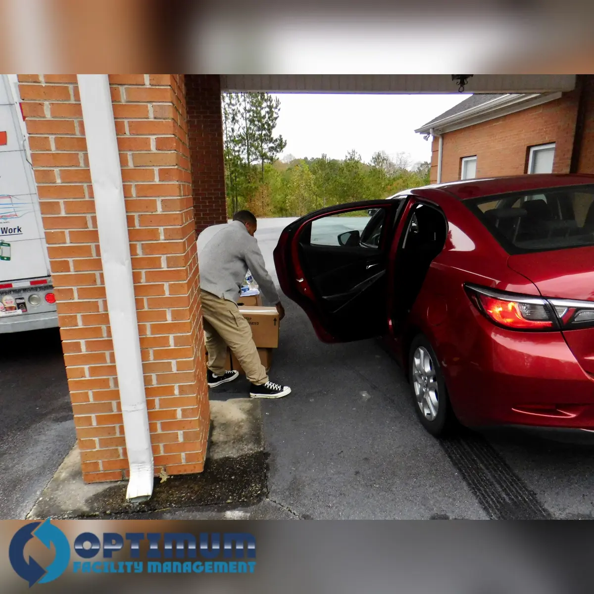 Drive-through food distribution