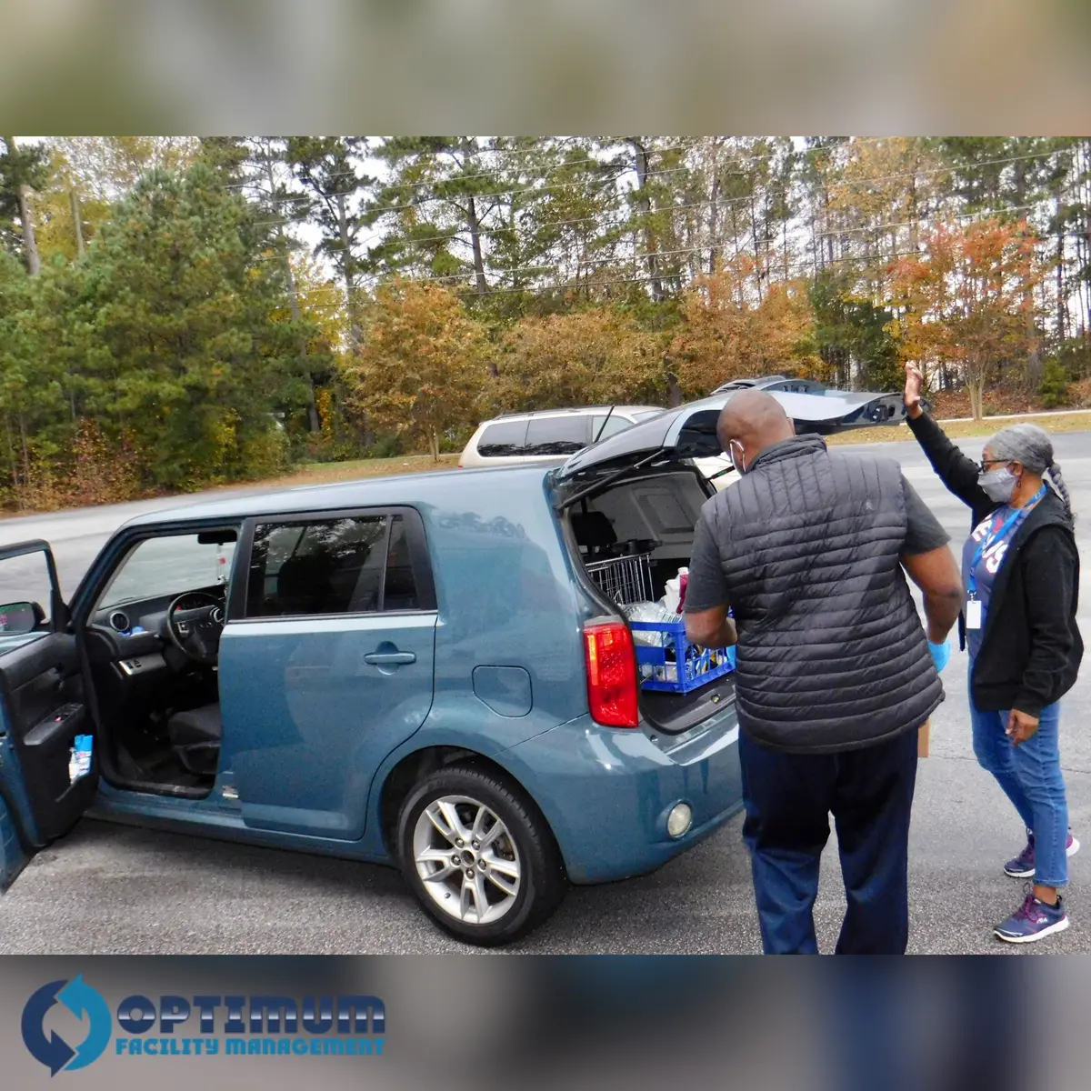 Drive-through food distribution