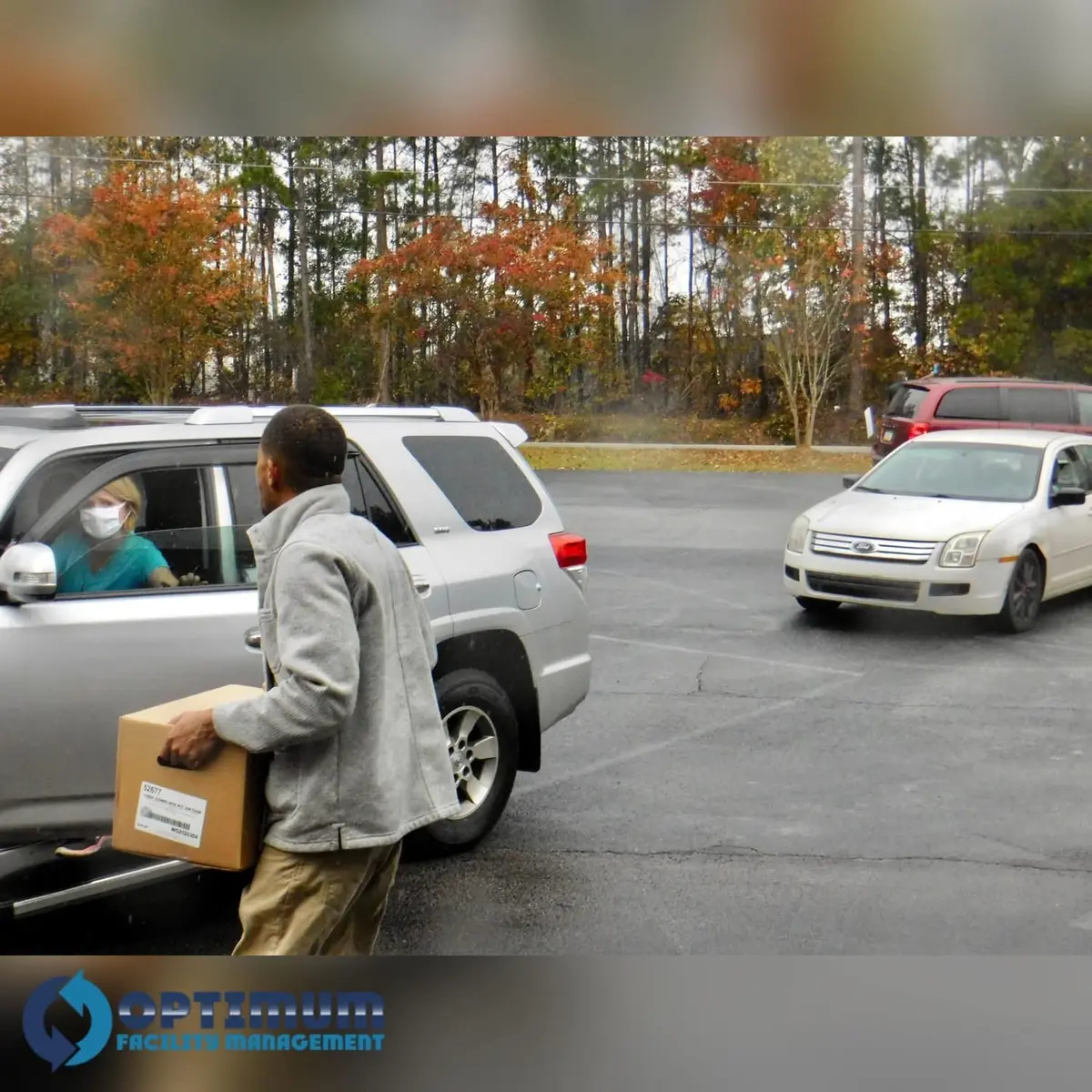 Drive-through food distribution