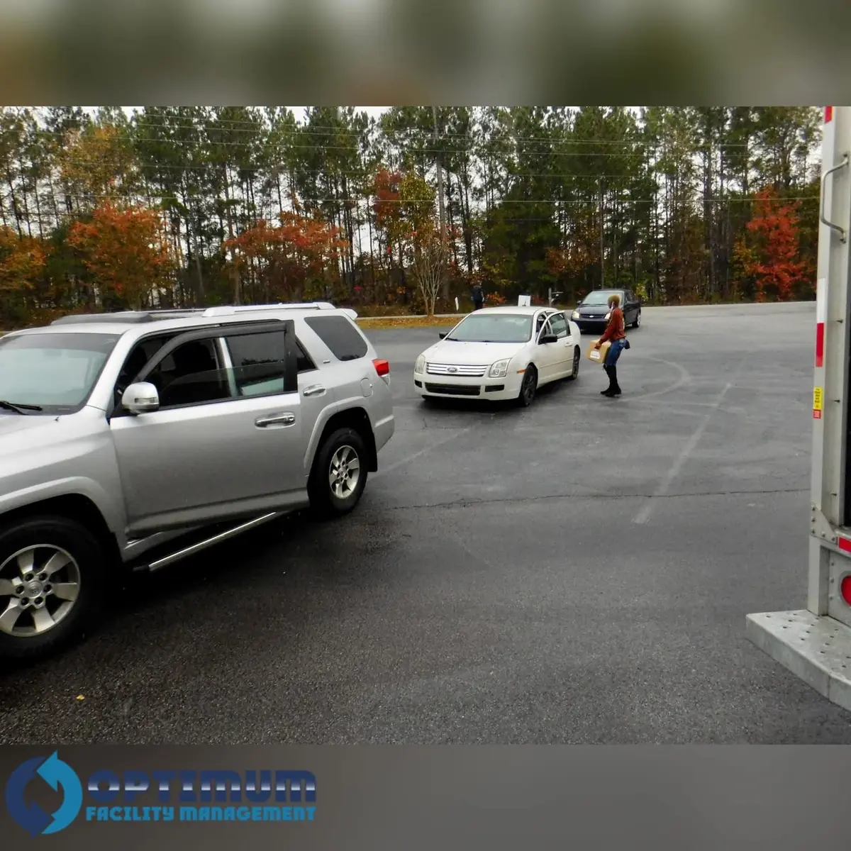 Drive-through food distribution