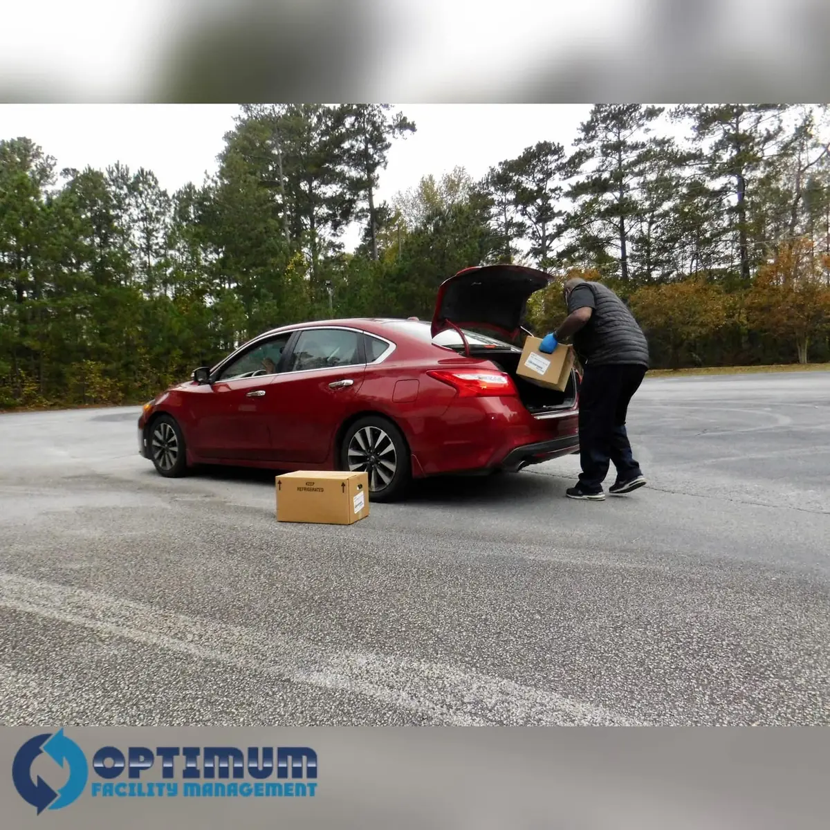 Drive-through food distribution