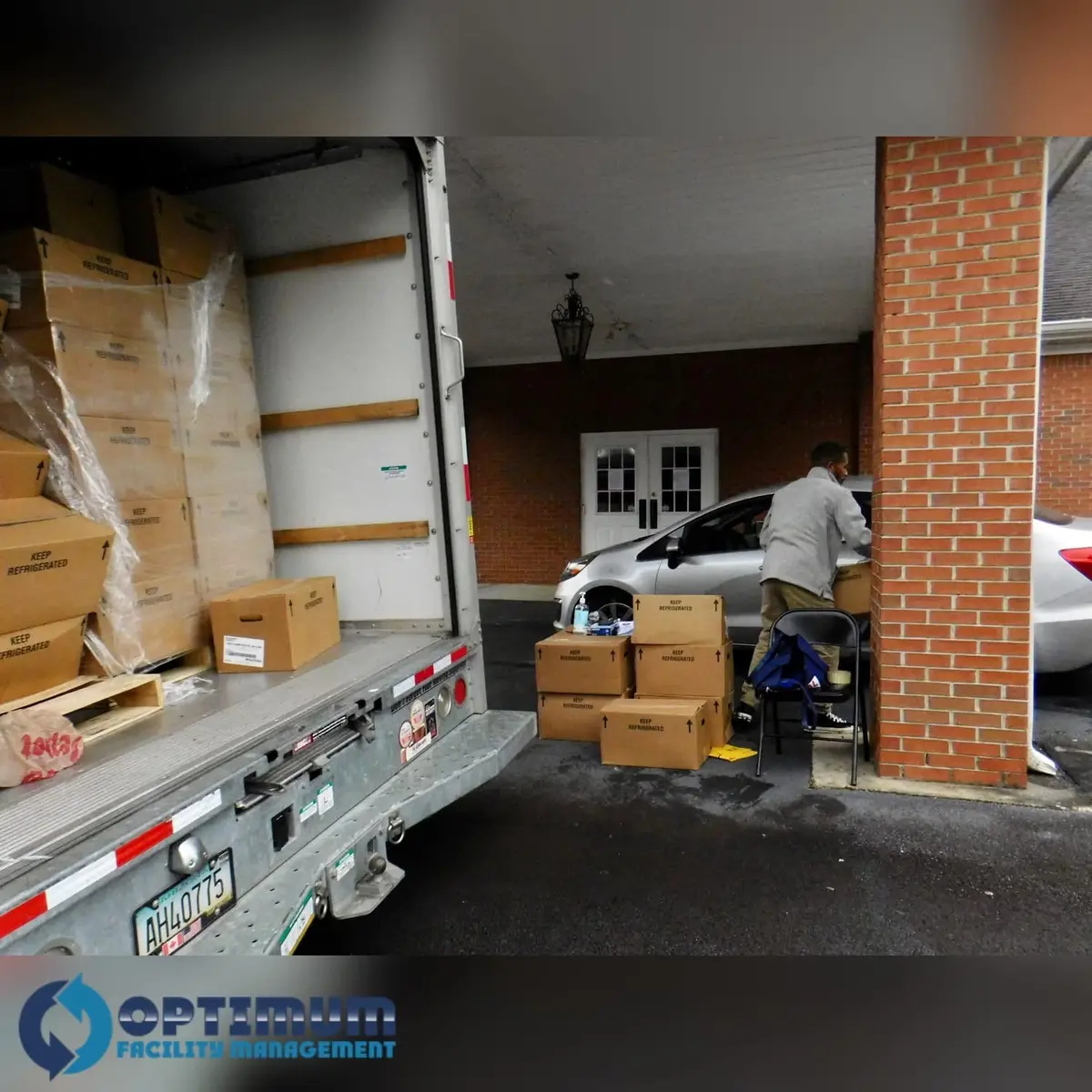 Drive-through food distribution