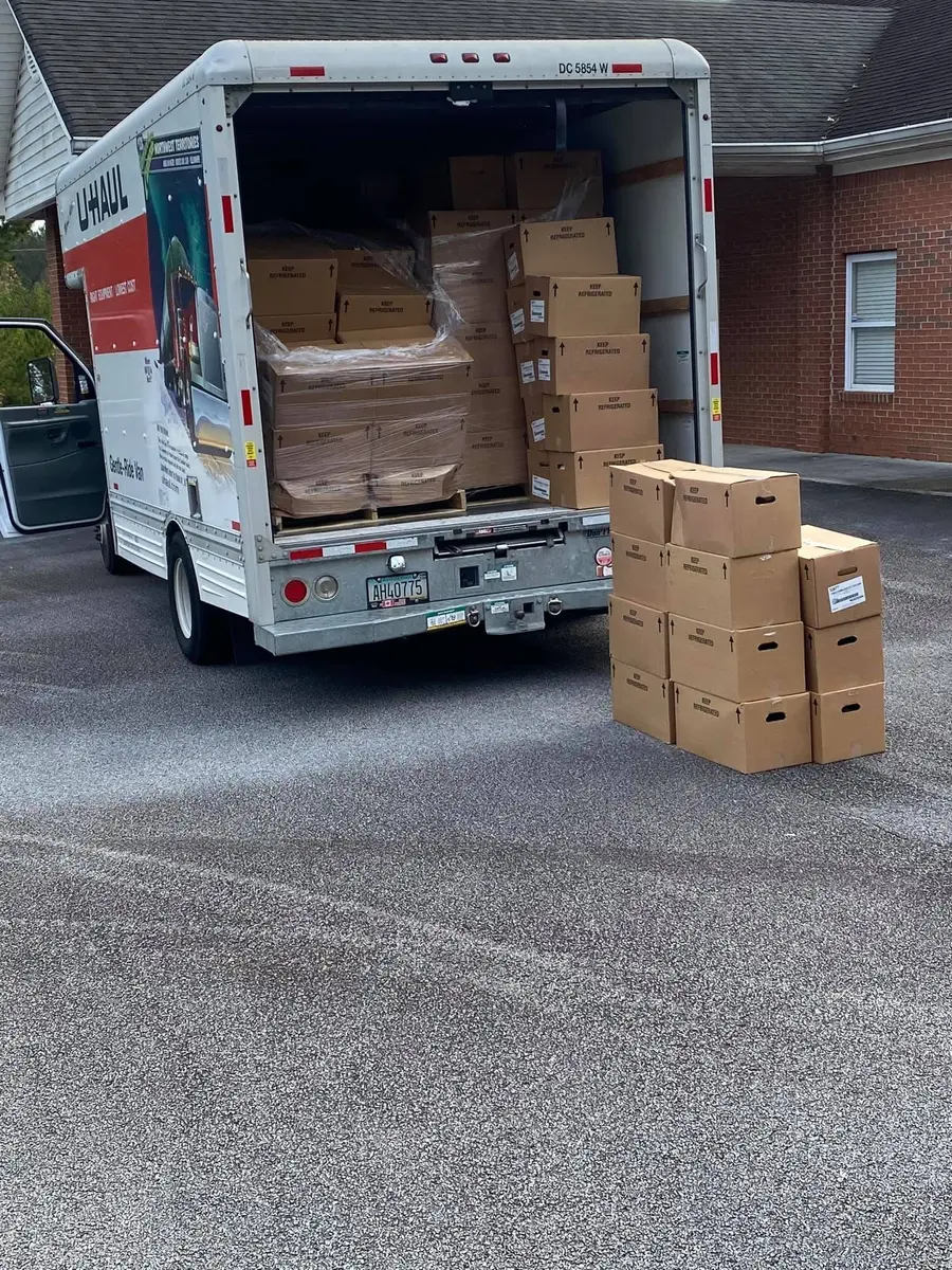 Drive-through food distribution